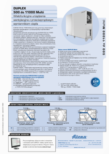 Katalog techniczny DUPLEX 500–11000 Multi